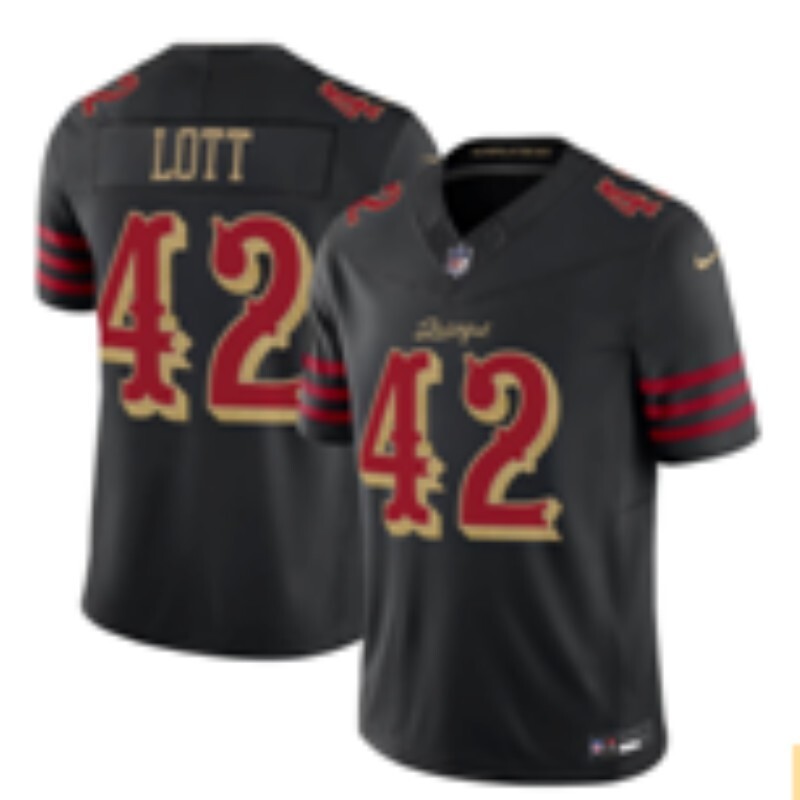Men San Francisco 49ers #42 Lott black Limited Nike NFL 2025 Jersey 09